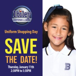 UNIFORM SALE ON CAMPUS THURSDAY, JANUARY 11th 2024!